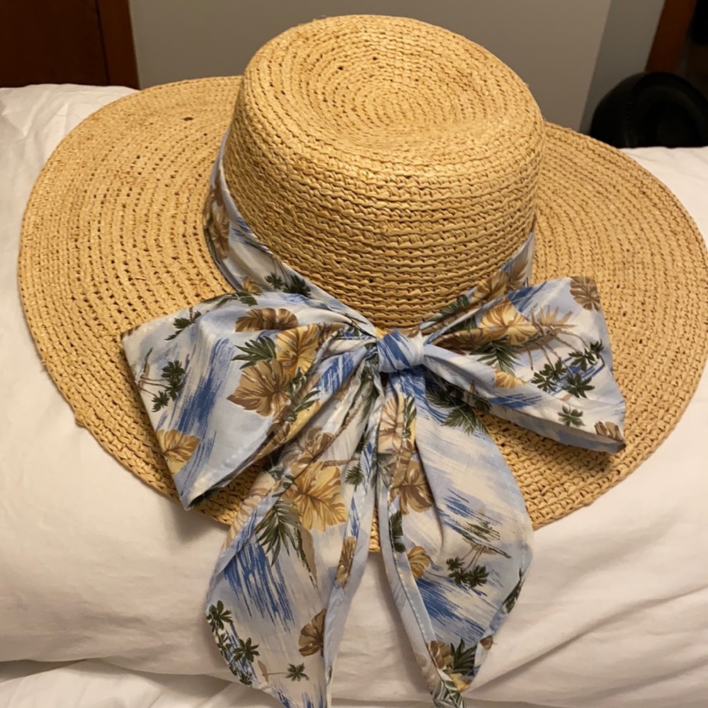 Scala Natural Rafia Big Brim Sun Hat |